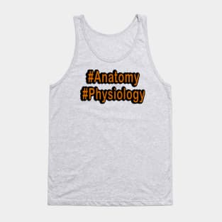 Hash Anatomy Physiology TAPP Orange Tank Top